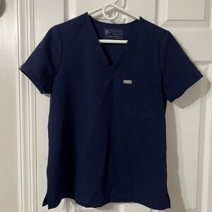 Navy figs Catarina scrub top